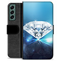 Samsung Galaxy S22+ 5G Premium Portemonnee Hoesje - Diamant