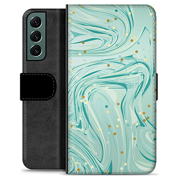 Samsung Galaxy S22+ 5G Premium Wallet Hoesje - Groen Mint