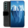 Samsung Galaxy S22+ 5G Premium Wallet Hoesje - Iceberg