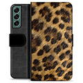 Samsung Galaxy S22+ 5G Premium Wallet Hoesje - Luipaard