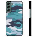 Samsung Galaxy S22+ 5G Beschermende Cover - Blauwe Camouflage