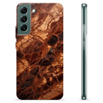 Samsung Galaxy S22+ 5G TPU-hoesje - Amber Marmer