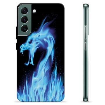 Samsung Galaxy S22+ 5G TPU Hoesje - Blue Fire Dragon