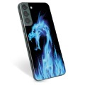 Samsung Galaxy S22+ 5G TPU Hoesje - Blue Fire Dragon