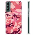 Samsung Galaxy S22+ 5G TPU Hoesje - Roze Camouflage