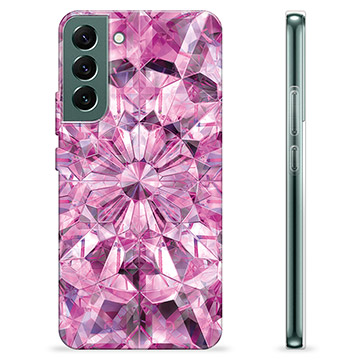 Samsung Galaxy S22+ 5G TPU-hoesje - Roze Kristal