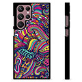 Samsung Galaxy S22 Ultra 5G Beschermende Cover - Abstracte bloemen