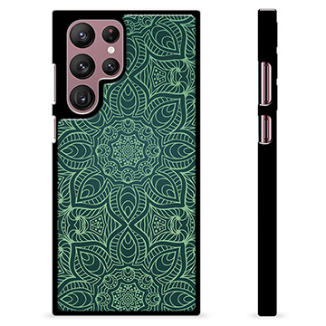 Samsung Galaxy S22 Ultra 5G Beschermende Cover - Groene Mandala