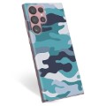 Samsung Galaxy S22 Ultra 5G TPU Hoesje - Blauw Camouflage