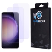 Samsung Galaxy S23 5G BlueDefend Anti-Blue Light Glazen Screenprotector - 2 stuks.