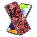 Samsung Galaxy S23 FE Stijlvolle Ultradunne TPU Hoesje - Rode Bloemen