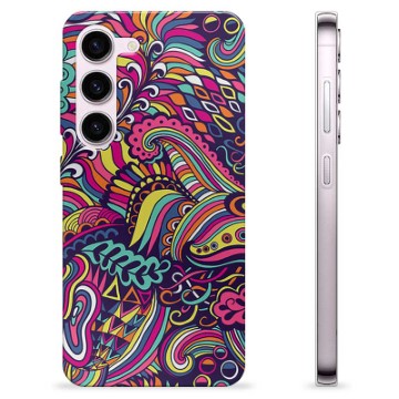 Samsung Galaxy S23 5G TPU-hoesje - Abstracte bloemen