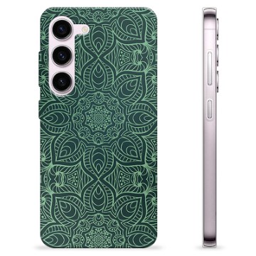 Samsung Galaxy S23 5G TPU-hoesje - Groene Mandala