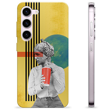 Samsung Galaxy S23 5G TPU-hoesje - Retro-kunst