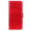 Samsung Galaxy S23 Ultra 5G Portemonnee Hoesje met Statief - Rood