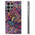 Samsung Galaxy S23 Ultra 5G TPU-hoesje - Abstracte bloemen