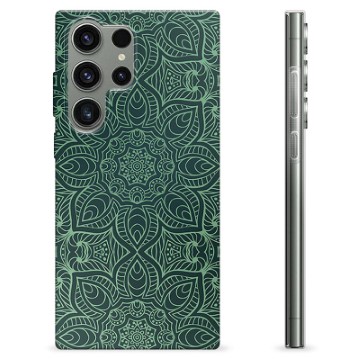 Samsung Galaxy S23 Ultra 5G TPU-hoesje - Groene Mandala