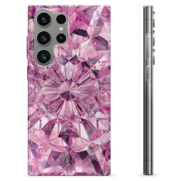 Samsung Galaxy S23 Ultra 5G TPU-hoesje - Roze Kristal