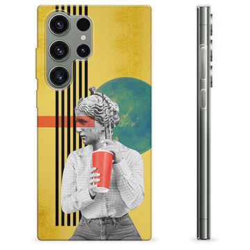 Samsung Galaxy S23 Ultra 5G TPU-hoesje - Retro-kunst