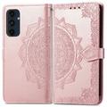 Samsung Galaxy S24 FE Mandala Series Portemonnee-hoesje - Rose Gold