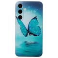 Samsung Galaxy S24 FE Stijlvolle Ultradunne TPU Hoesje - Blauw Vlinder