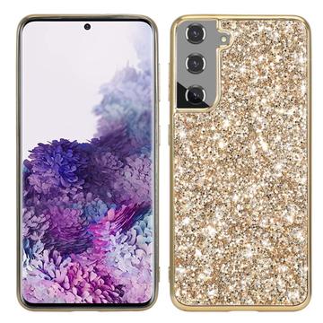 Samsung Galaxy S24 Glitter Series Hybride Hoesje - Goud