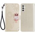 Samsung Galaxy S24 Uil Strass Portemonnee Hoesje