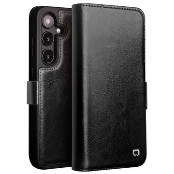 Samsung Galaxy S24 Qialino Classic Wallet Leren Hoesje