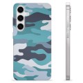 Samsung Galaxy S24 TPU-hoesje - Blauwe Camouflage