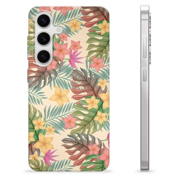 Samsung Galaxy S24 TPU-hoesje - Roze Bloemen