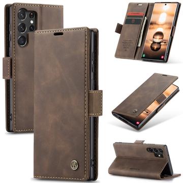 Samsung Galaxy S24 Ultra Caseme 013 Series Portemonnee Hoesje - Koffie