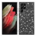 Samsung Galaxy S24 Ultra Glitter Series Hybride Hoesje - Zwart