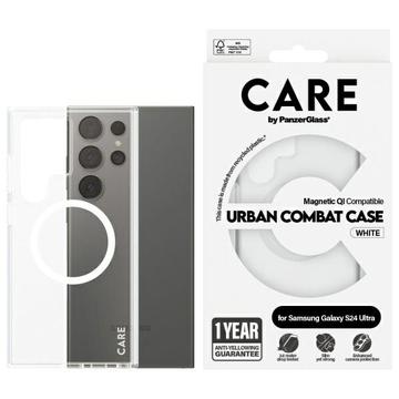 Samsung Galaxy S24 Ultra PanzerGlass Care Transparent Urban Combat Case - MagSafe compatibel - Wit