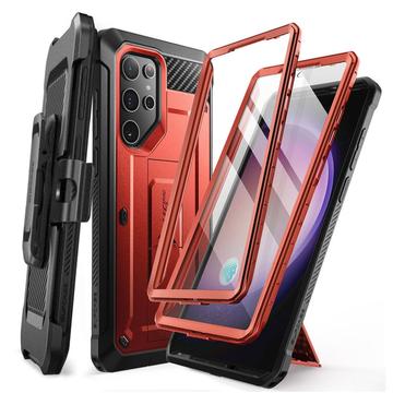 Samsung Galaxy S24 Ultra Supcase Unicorn Beetle Pro Hybride Hoesje (Geopende verpakking - Uitstekend) - Rood / Zwart