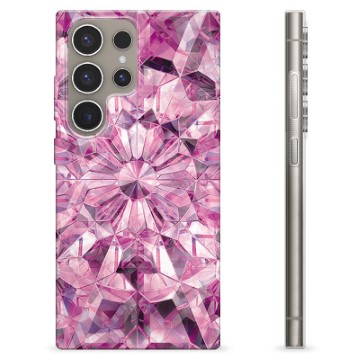 Samsung Galaxy S24 Ultra TPU-hoesje - Roze Kristal