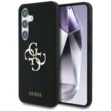 Samsung Galaxy S25 Guess Big 4G Logo Bottom Script Silicone Hoesje