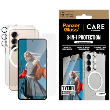 Samsung Galaxy S25 PanzerGlass Care Flagship 3-in-1 bundel - Helder