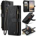 Samsung Galaxy S25 Ultra Caseme C30 Multifunctioneel Portemonnee Hoesje - Zwart