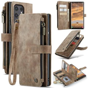 Samsung Galaxy S25 Ultra Caseme C30 Multifunctioneel Portemonnee Hoesje - Bruin