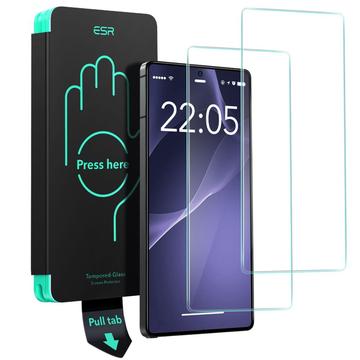 Samsung Galaxy S25 Ultra ESR Glazen Screenprotector - 9H, 0.3mm - 2 St.