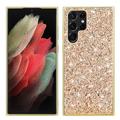 Samsung Galaxy S25 Ultra Glitter Series Hybride Hoesje - Goud