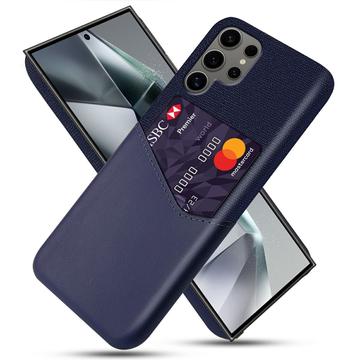 Samsung Galaxy S25 Ultra KSQ Hoesje met Kaartenzak - Blauw