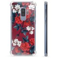 Samsung Galaxy S9+ Hybride Hoesje - Vintage Bloemen