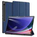 Samsung Galaxy Tab S10 Ultra Dux Ducis Domo Tri-Fold Smart Folio Hoesje - Blauw