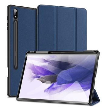 Samsung Galaxy Tab S9+ Dux Ducis Domo Tri-Fold Smart Folio Hoesje - Blauw