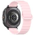 Samsung Galaxy Watch Ultra Magnetische Siliconen Sportband - 47mm - Roze