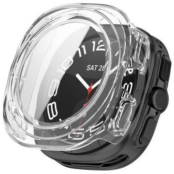 Samsung Galaxy Watch Ultra Plastic Hoesje met Glazen Screenprotector - 47mm - Doorzichtig