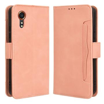 Samsung Galaxy Xcover7 Cardholder Series Portemonnee Hoesje - Roze