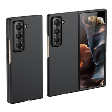 Samsung Galaxy Z Fold Special Geruberiseerd Kunststof Hoesje - Zwart