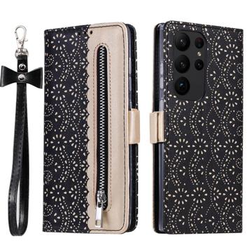 Lace Pattern Samsung Galaxy S23 Ultra 5G Wallet Case